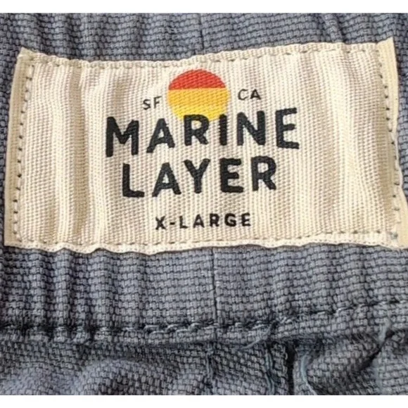 Marine Layer Saturday Short Men's XL Vintage Indigo Blue Drawstring NEW NWT $84 - Picture 9 of 16